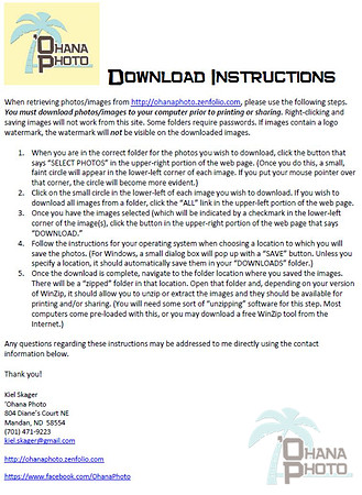 Photo Download Instructions