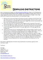 Photo Download Instructions