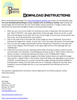 Photo Download Instructions